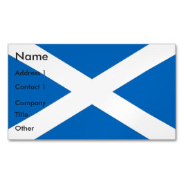 Magnet de tarjetas de visita con bandera de Escoci