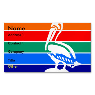 Magnet de tarjetas de visita con bandera de San Pe