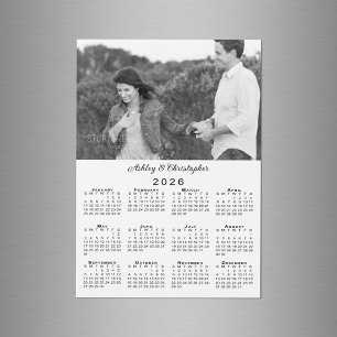 Magnet del calendario 2026 personalizado de sus no