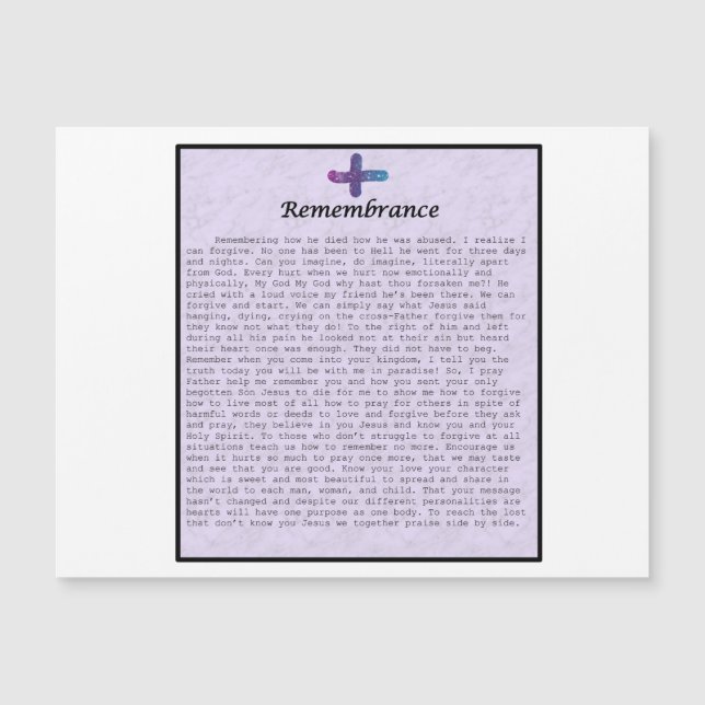 Magnet-Rememberance (Anverso)