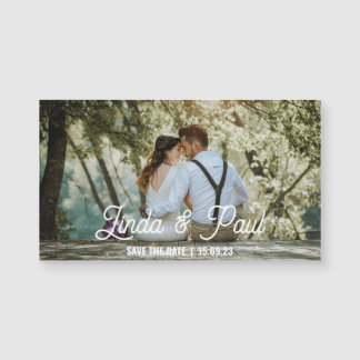 Magnetic card save the date to customize