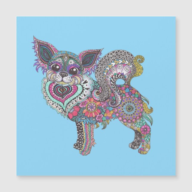 Magnetic Card with Chihuahua design (Anverso)