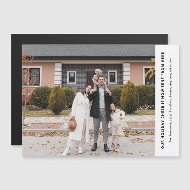 Magnética Alegría es ahora desde aquí Invitación de vacacion (Anverso/Reverso)