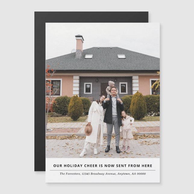 Magnética Alegría es ahora desde aquí Invitación de vacacion (Anverso/Reverso)