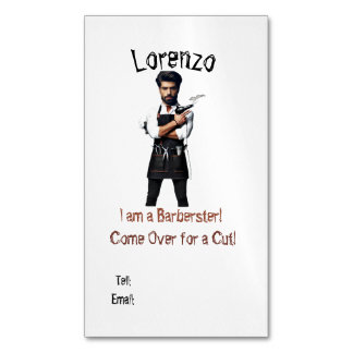 Magnética Barber tarjeta de visita