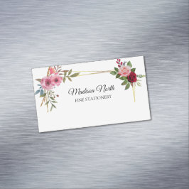 Magnética Bloom radiante | Tarjeta de visita floral