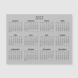 Magnética Calendario Miniatura Magnético Invitación 2022
