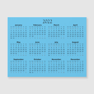 Magnética Calendario Miniatura Magnético Invitación 2022