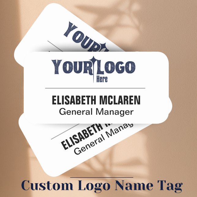 Magnética etiqueta de nombre de empleado - Persona (Magnetic Employee Name Tag - Customizable for Professional Use)