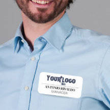 Magnética Etiqueta de nombre de empresa - Insignia