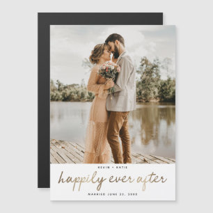 Magnética Feliz Nunca Después De La Invitación Del Boda