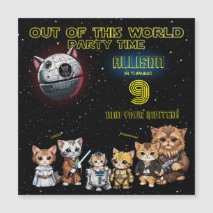 Magnética Graciosa invitación a Personalizado de ciencia fic