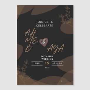 Magnética Invitación a la boda de Ahmed y Aya