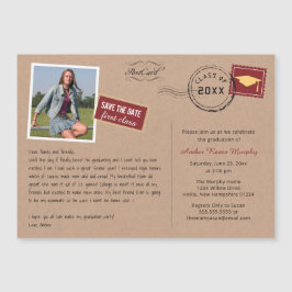 Magnética Invitación a la fiesta de graduación con estilo de