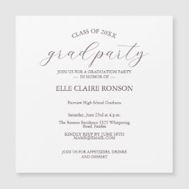 Magnética invitación a la fiesta de graduación de elegancia 