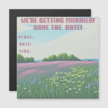 Invitación a la pintura de Boda Wildflowers