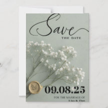 Invitación de boda elegante para guardar la fecha