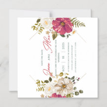 🌸 Invitación de Boda Floral Elegante 🌸