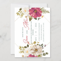 🌸 Invitación de Boda Floral Elegante 🌸