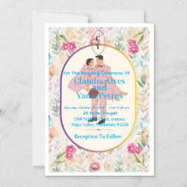 Magnética Invitación de Boda Personalizada
