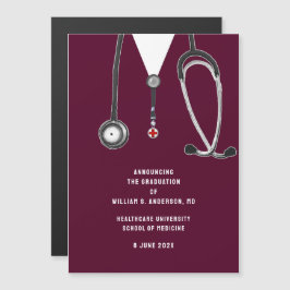 Magnética Invitación de graduación de la Facultad de Medicin