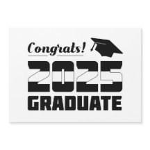 Invitación de graduado moderna 2025 ¡Felicidades!