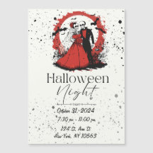 Invitación de Halloween Rojo