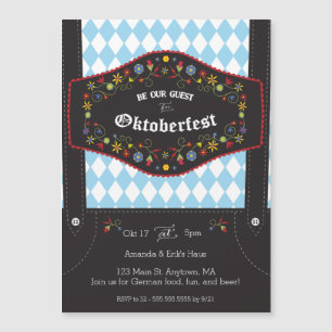 Magnética Invitación del partido alemán Oktoberfest (October
