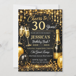 Magnética Invitación elegante para fiesta de cumpleaños - Pe