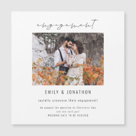 Magnética Invitación moderna de participación de fotografías