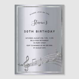 Magnética Magnate de invitación para notas de música de plat