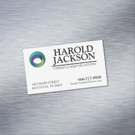 Magnética tarjeta de visita con logotipo