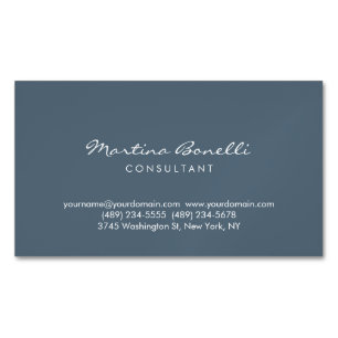 Magnética Tarjeta de visita de Payne con un color gris en el