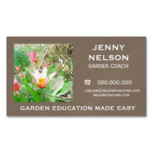 Tarjeta de visita Earthy Garden Coaching