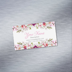 Magnética Tarjeta de visita - Floral