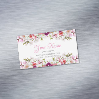 Magnética Tarjeta de visita - Floral