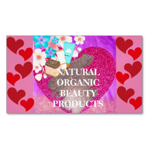 Magnética Tarjeta de visita plegada brillante de belleza org