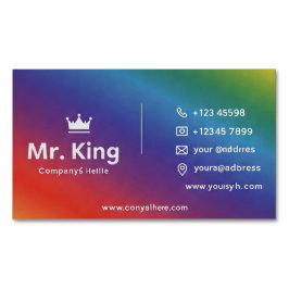 Magnética Tarjeta de visita Rainbow