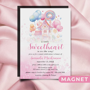 Magnética Un poco de cariño Candy Invitación de Baby Shower