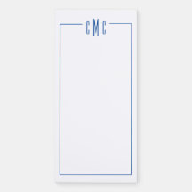 Bloc de notas de Frigorífico monogramado