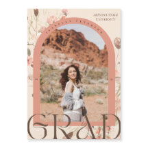 Magnético Boho Floral Arch Frame Graduación Foto