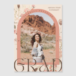 Magnético Boho Floral Arch Frame Graduación Foto