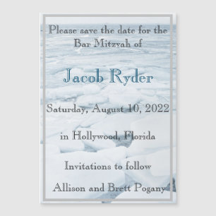 Magnético de flote de hielo Guardar la fecha