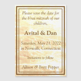 Magnético de las tradiciones doradas Guardar la ta