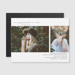 Magnético del partido de graduación fotográfica "L