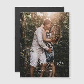 Magnético Lápiz en Save the Date Photo Card