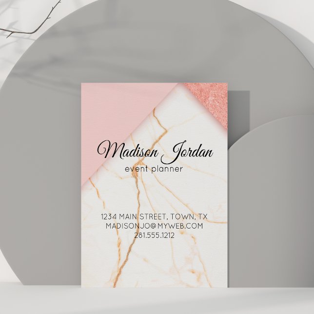 Magnético moderno de mármol rosa y oro (Subido por el creador)