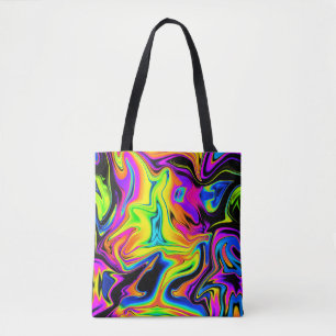 Magnífica Bolsa de Toque de Mármol Líquido Neon