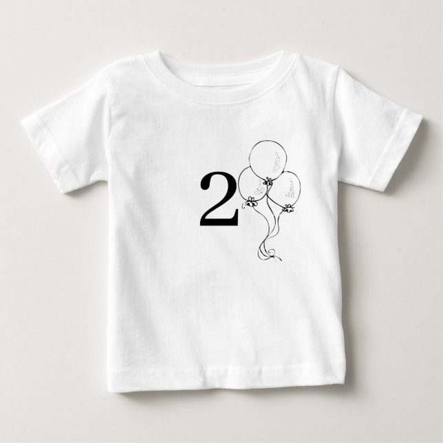 Magnífica camiseta de dos cumpleaños (Anverso)