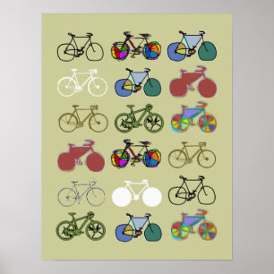 magnífica decoración inspirada en el ciclismo